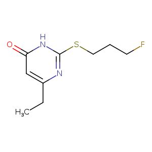 6-Ethyl-2-((3-fluoropropyl)thio)pyrimidin-4-ol