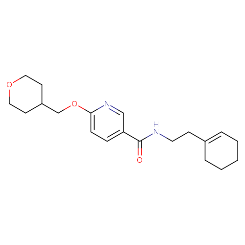 N-[2-(cyclohex-1-en-1-yl)ethyl]-6-[(oxan-4-yl)methoxy]pyridine-3-carboxamide