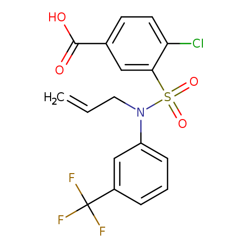 4-chloro-3-[(prop-2-en-1-yl)[3-(trifluoromethyl)phenyl]sulfamoyl]benzoic acid