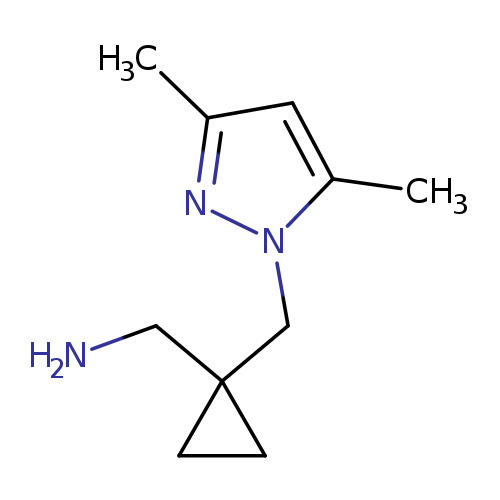 ((1-[(3,5-Dimethyl-1h-pyrazol-1-yl)methyl]cyclopropyl)methyl)amine