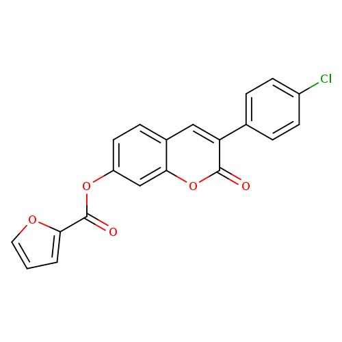 3-(4-chlorophenyl)-2-oxo-2H-chromen-7-yl furan-2-carboxylate