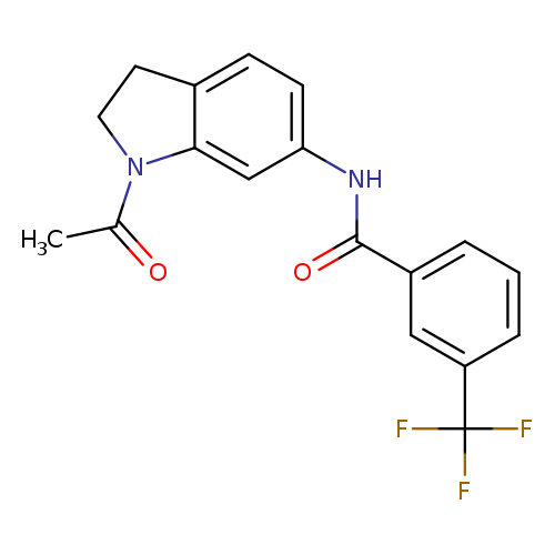N-(1-acetyl-2,3-dihydro-1H-indol-6-yl)-3-(trifluoromethyl)benzamide
