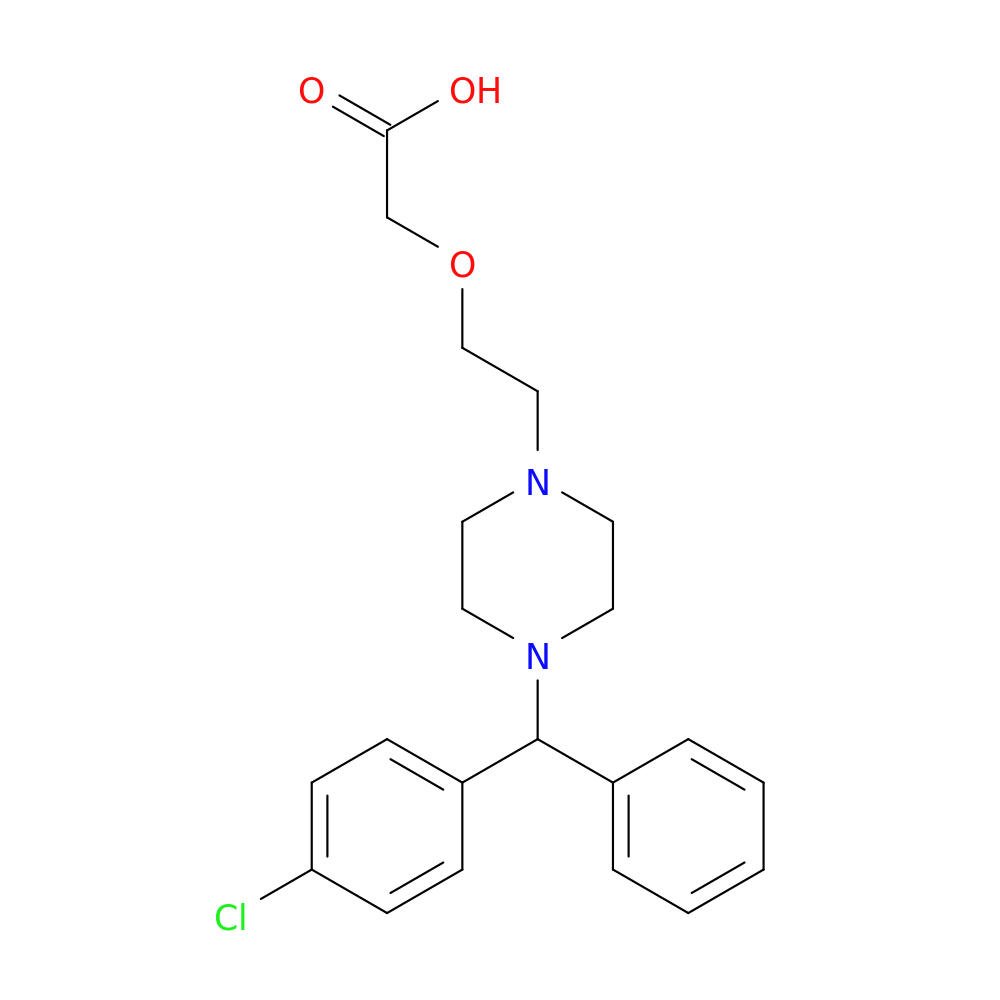 2-(2-(4-((4-Chlorophenyl)(phenyl)methyl)piperazin-1-yl)ethoxy)acetic acid