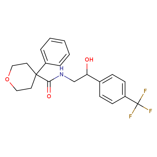 N-{2-hydroxy-2-[4-(trifluoromethyl)phenyl]ethyl}-4-phenyloxane-4-carboxamide