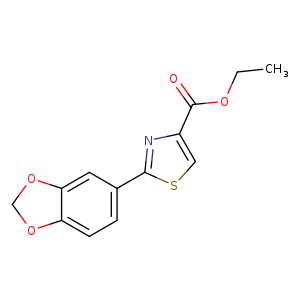 4-Thiazolecarboxylic acid, 2-(1,3-benzodioxol-5-yl)-, ethyl ester