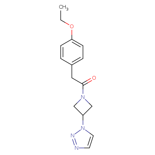 2-(4-ethoxyphenyl)-1-[3-(1H-1,2,3-triazol-1-yl)azetidin-1-yl]ethan-1-one