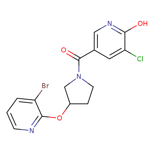 5-{3-[(3-bromopyridin-2-yl)oxy]pyrrolidine-1-carbonyl}-3-chloropyridin-2-ol