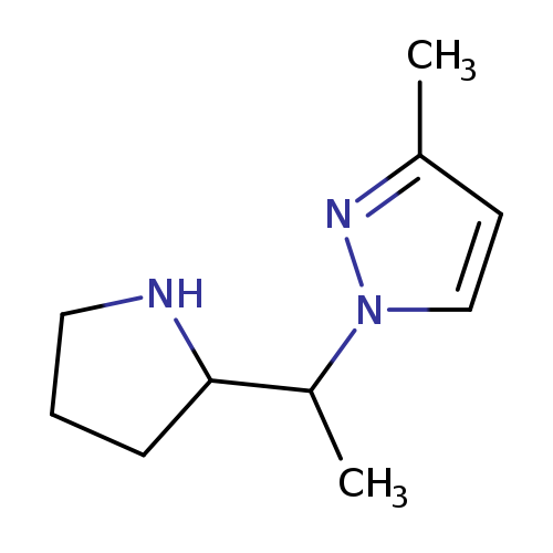 3-methyl-1-(1-pyrrolidin-2-ylethyl)-1H-pyrazole