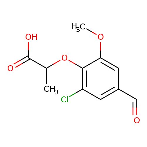 2-(2-Chloro-4-formyl-6-methoxyphenoxy)propanoic acid