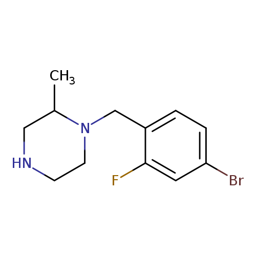 1-[(4-bromo-2-fluorophenyl)methyl]-2-methylpiperazine