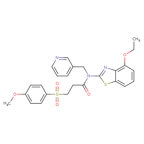 N-(4-ethoxy-1,3-benzothiazol-2-yl)-3-(4-methoxybenzenesulfonyl)-N-[(pyridin-3-yl)methyl]propanamide