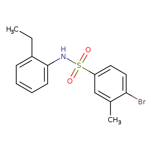 4-bromo-N-(2-ethylphenyl)-3-methylbenzene-1-sulfonamide
