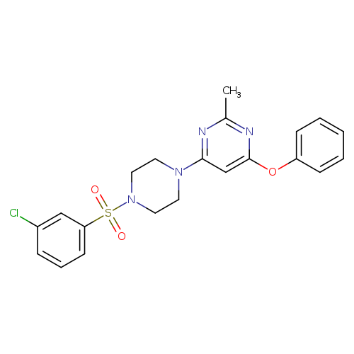 4-[4-(3-chlorobenzenesulfonyl)piperazin-1-yl]-2-methyl-6-phenoxypyrimidine