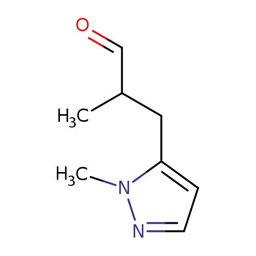 2-methyl-3-(1-methyl-1H-pyrazol-5-yl)propanal