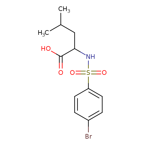 2-(4-Bromophenylsulfonamido)-4-methylpentanoic acid