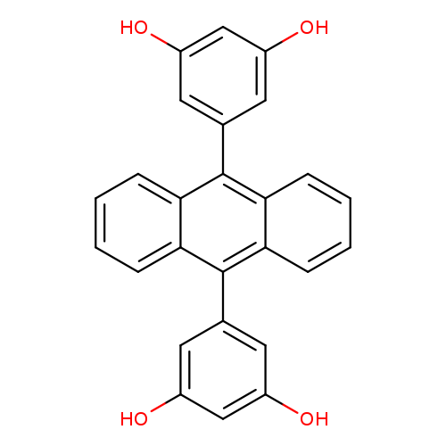 9,10-Bis(3,5-dihydroxyphenyl)anthracene