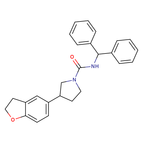 3-(2,3-dihydro-1-benzofuran-5-yl)-N-(diphenylmethyl)pyrrolidine-1-carboxamide