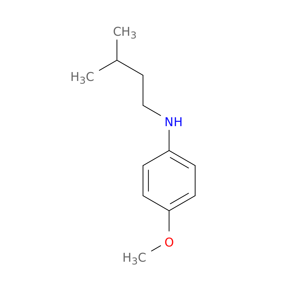 4-methoxy-N-(3-methylbutyl)aniline