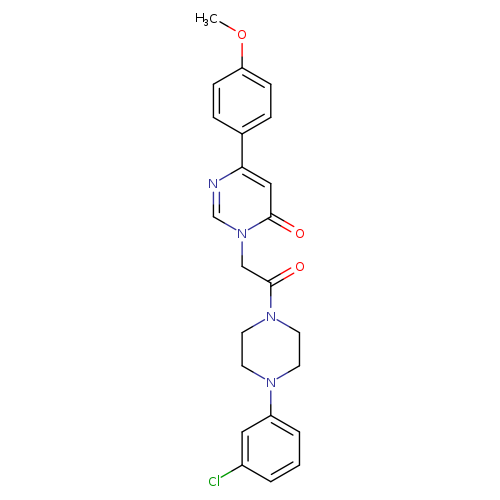 3-{2-[4-(3-chlorophenyl)piperazin-1-yl]-2-oxoethyl}-6-(4-methoxyphenyl)-3,4-dihydropyrimidin-4-one
