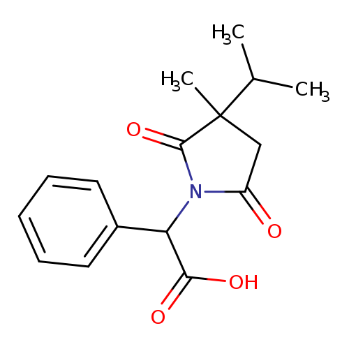 2-[3-methyl-2,5-dioxo-3-(propan-2-yl)pyrrolidin-1-yl]-2-phenylacetic acid