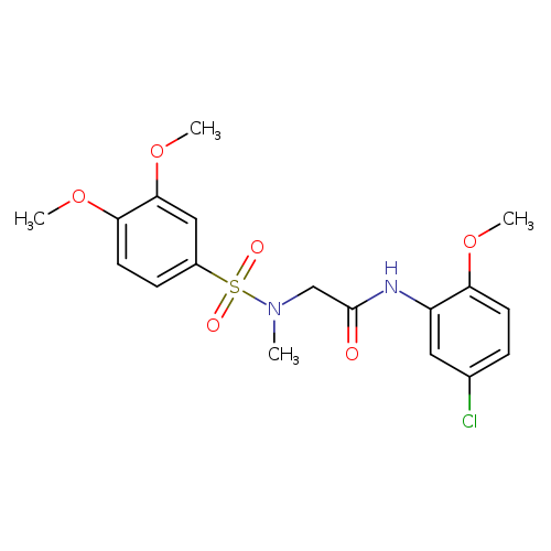 N-(5-chloro-2-methoxyphenyl)-2-[[(3,4-dimethoxyphenyl)sulfonyl](methyl)amino]acetamide