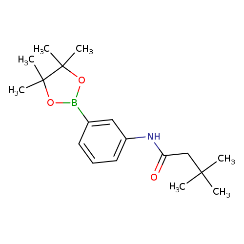 3,3-dimethyl-N-[3-(tetramethyl-1,3,2-dioxaborolan-2-yl)phenyl]butanamide