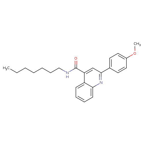 N-heptyl-2-(4-methoxyphenyl)quinoline-4-carboxamide