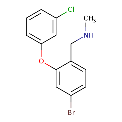 {[4-bromo-2-(3-chlorophenoxy)phenyl]methyl}(methyl)amine