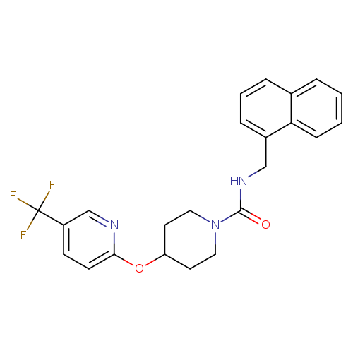 N-[(naphthalen-1-yl)methyl]-4-{[5-(trifluoromethyl)pyridin-2-yl]oxy}piperidine-1-carboxamide