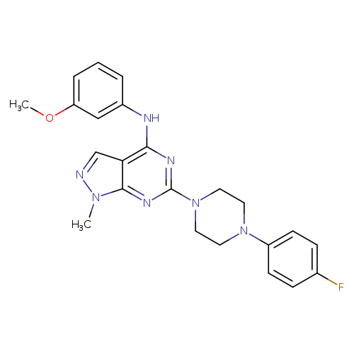 6-[4-(4-fluorophenyl)piperazin-1-yl]-N-(3-methoxyphenyl)-1-methyl-1H-pyrazolo[3,4-d]pyrimidin-4-amine