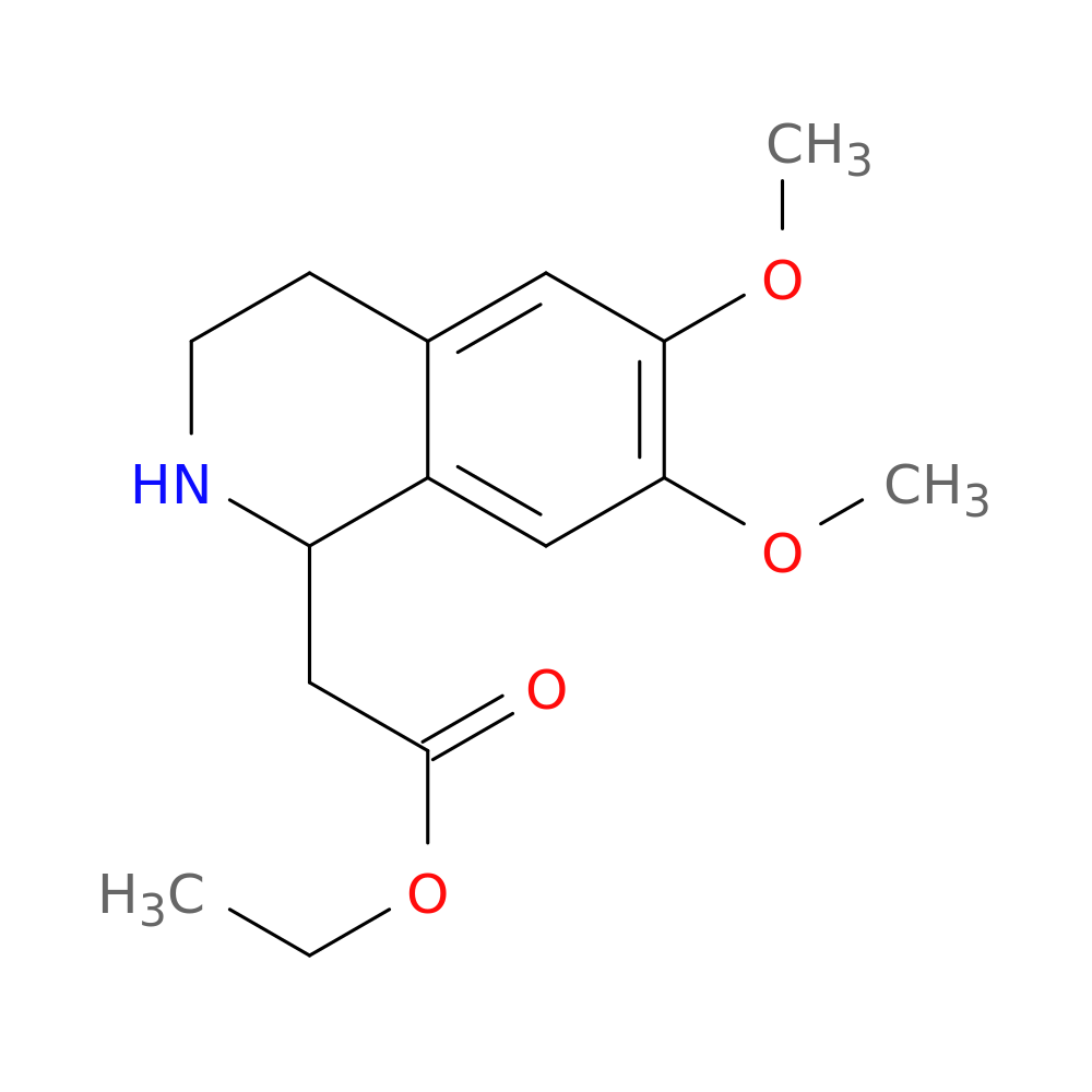 Ethyl 2-(6,7-dimethoxy-1,2,3,4-tetrahydroisoquinolin-1-yl)acetate