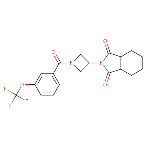 2-{1-[3-(trifluoromethoxy)benzoyl]azetidin-3-yl}-2,3,3a,4,7,7a-hexahydro-1H-isoindole-1,3-dione