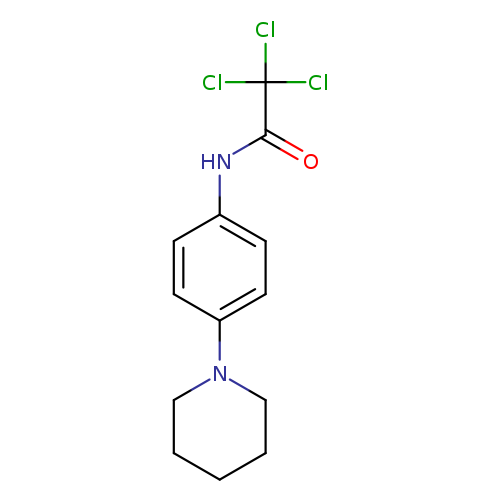 2,2,2-trichloro-N-[4-(piperidin-1-yl)phenyl]acetamide