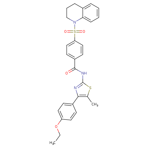 N-[4-(4-ethoxyphenyl)-5-methyl-1,3-thiazol-2-yl]-4-(1,2,3,4-tetrahydroquinoline-1-sulfonyl)benzamide