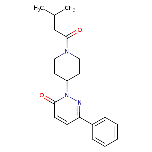 2-[1-(3-methylbutanoyl)piperidin-4-yl]-6-phenyl-2,3-dihydropyridazin-3-one