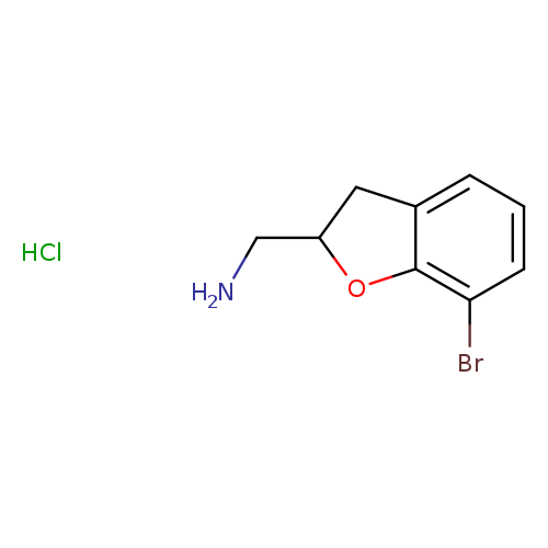 "1-(7-bromo-2,3-dihydro-1-benzofuran-2-yl)methanamine hydrochloride"