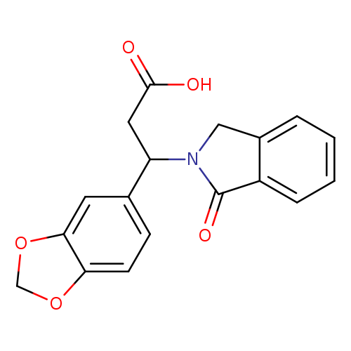 3-(2H-1,3-benzodioxol-5-yl)-3-(1-oxo-2,3-dihydro-1H-isoindol-2-yl)propanoic acid