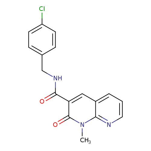 N-[(4-chlorophenyl)methyl]-1-methyl-2-oxo-1,2-dihydro-1,8-naphthyridine-3-carboxamide
