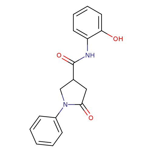 N-(2-Hydroxyphenyl)-5-oxo-1-phenylpyrrolidine-3-carboxamide