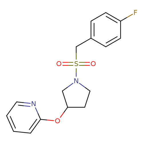 2-({1-[(4-fluorophenyl)methanesulfonyl]pyrrolidin-3-yl}oxy)pyridine