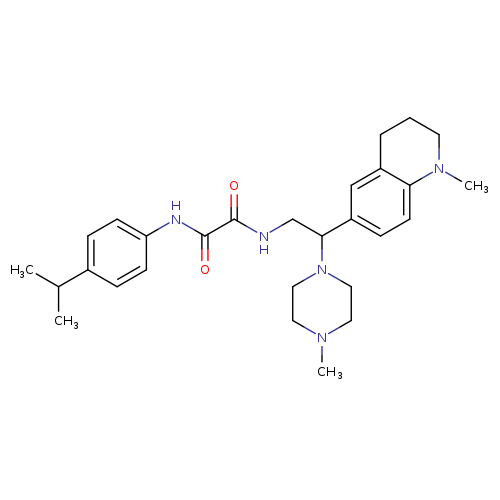 N-[2-(1-methyl-1,2,3,4-tetrahydroquinolin-6-yl)-2-(4-methylpiperazin-1-yl)ethyl]-N'-[4-(propan-2-yl)phenyl]ethanediamide