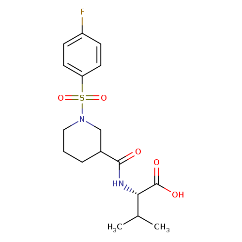 N-((1-[(4-Fluorophenyl)sulfonyl]piperidin-3-yl)carbonyl)-l-valine