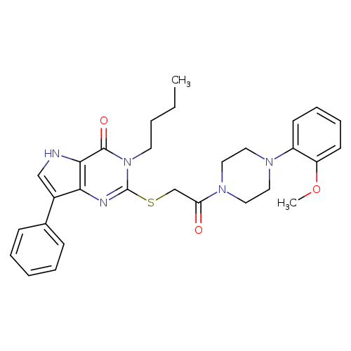 3-butyl-2-({2-[4-(2-methoxyphenyl)piperazin-1-yl]-2-oxoethyl}sulfanyl)-7-phenyl-3H,4H,5H-pyrrolo[3,2-d]pyrimidin-4-one