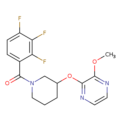2-methoxy-3-{[1-(2,3,4-trifluorobenzoyl)piperidin-3-yl]oxy}pyrazine