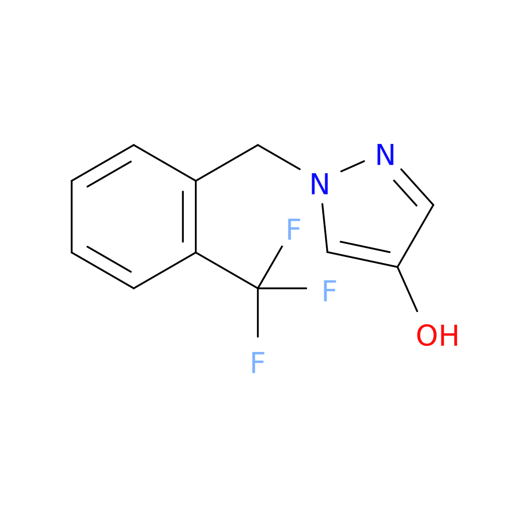 1-(2-Trifluoromethyl-benzyl)-1H-pyrazol-4-ol