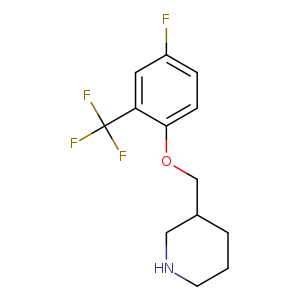 3-(4-Fluoro-2-trifluoromethyl-phenoxymethyl)-piperidine