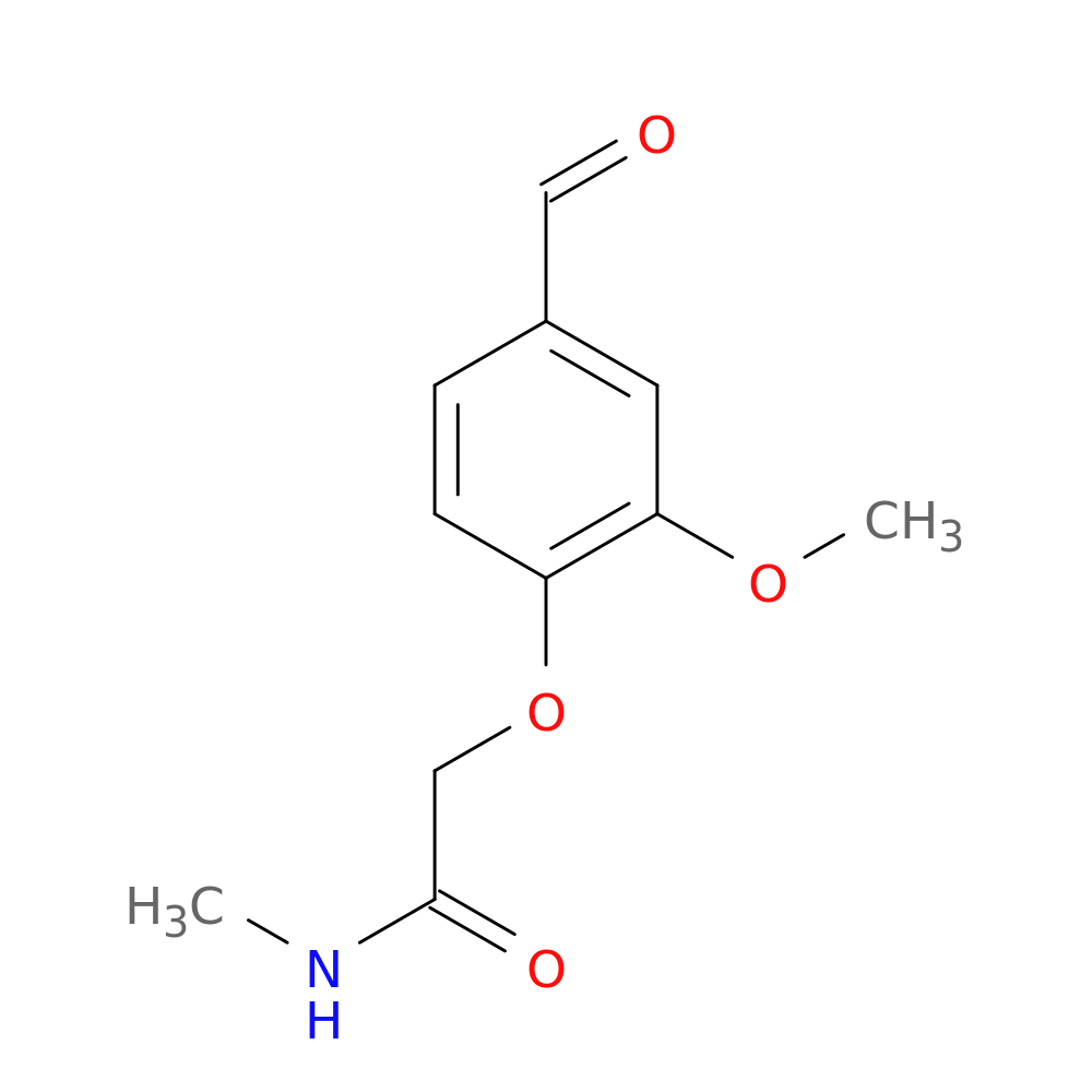 2-(4-formyl-2-methoxyphenoxy)-N-methylacetamide