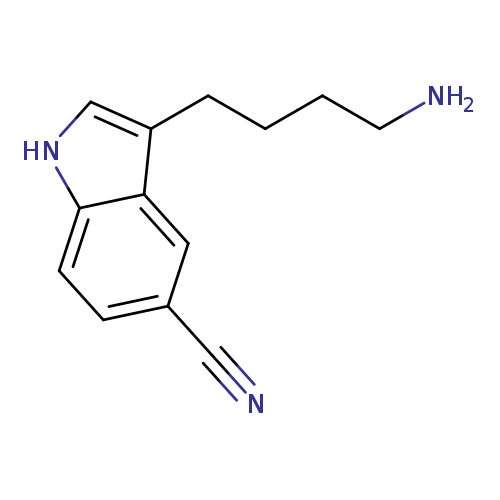 1H-Indole-5-carbonitrile, 3-(4-aminobutyl)-