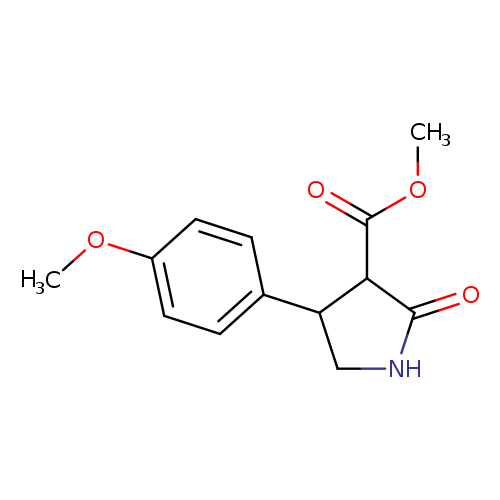 METHYL 4-(4-METHOXYPHENYL)-2-OXOPYRROLIDINE-3-CARBOXYLATE