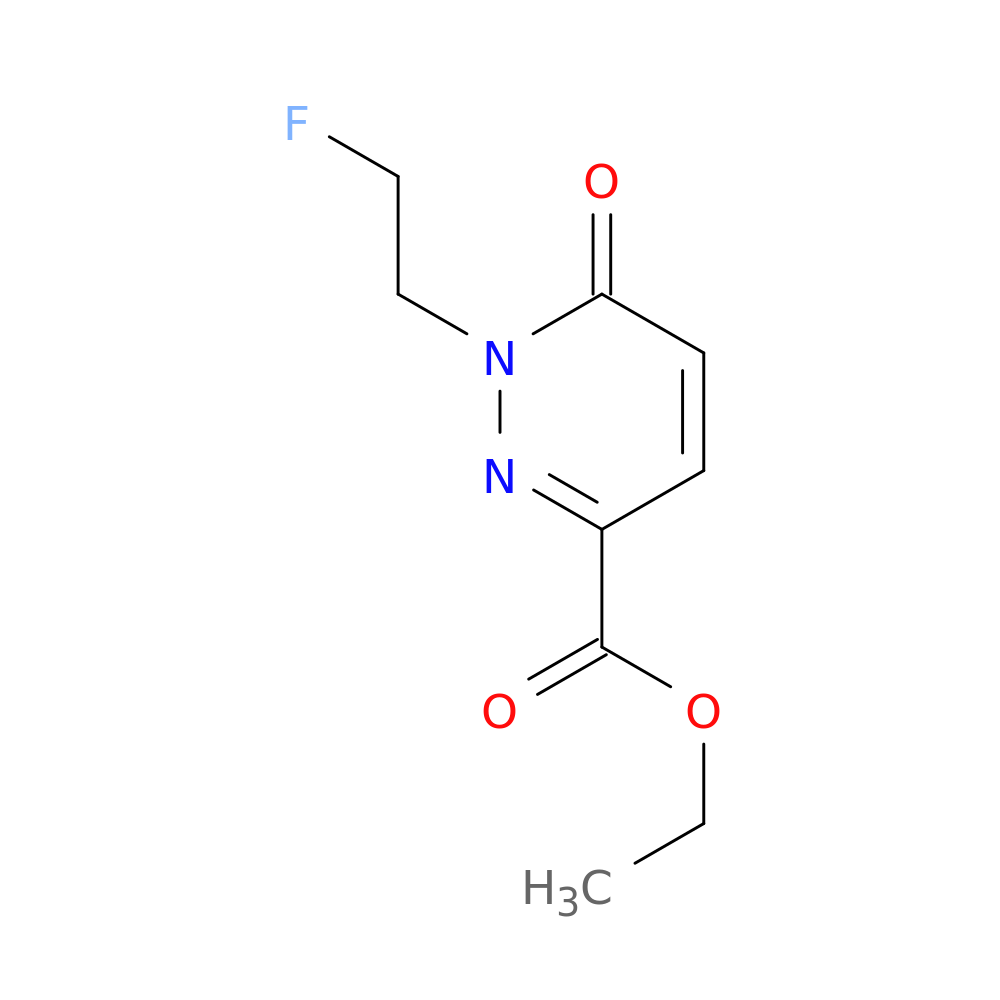 ethyl 1-(2-fluoroethyl)-6-oxo-1,6-dihydropyridazine-3-carboxylate